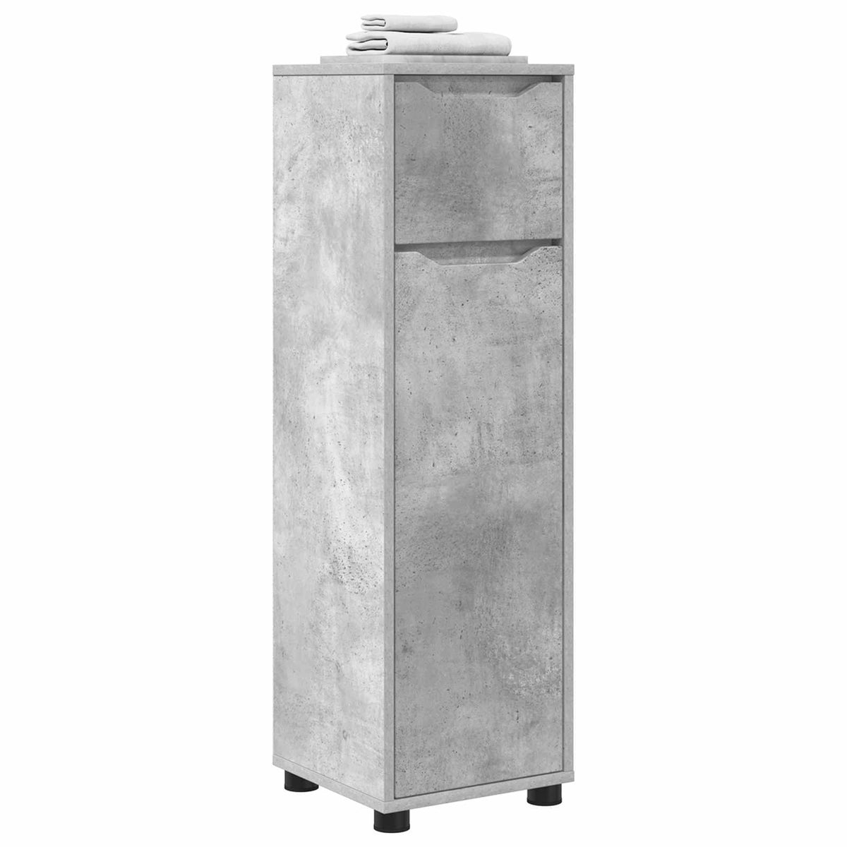 vidaXL Bathroom Cabinet Concrete Grey 30.5 x 30 x 101 cm