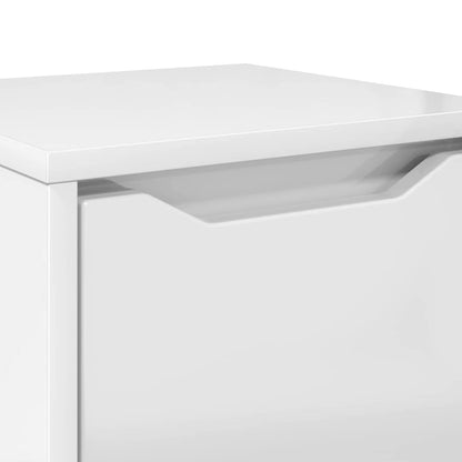 vidaXL Bathroom Cabinet High Gloss White 30.5 x 30 x 101 cm
