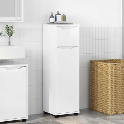 vidaXL Bathroom Cabinet High Gloss White 30.5 x 30 x 101 cm