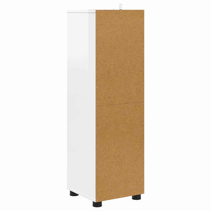 vidaXL Bathroom Cabinet High Gloss White 30.5 x 30 x 101 cm