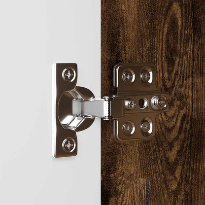 vidaXL Bathroom Cabinet Smoked Oak 30.5 x 30 x 101 cm Engineered Wood