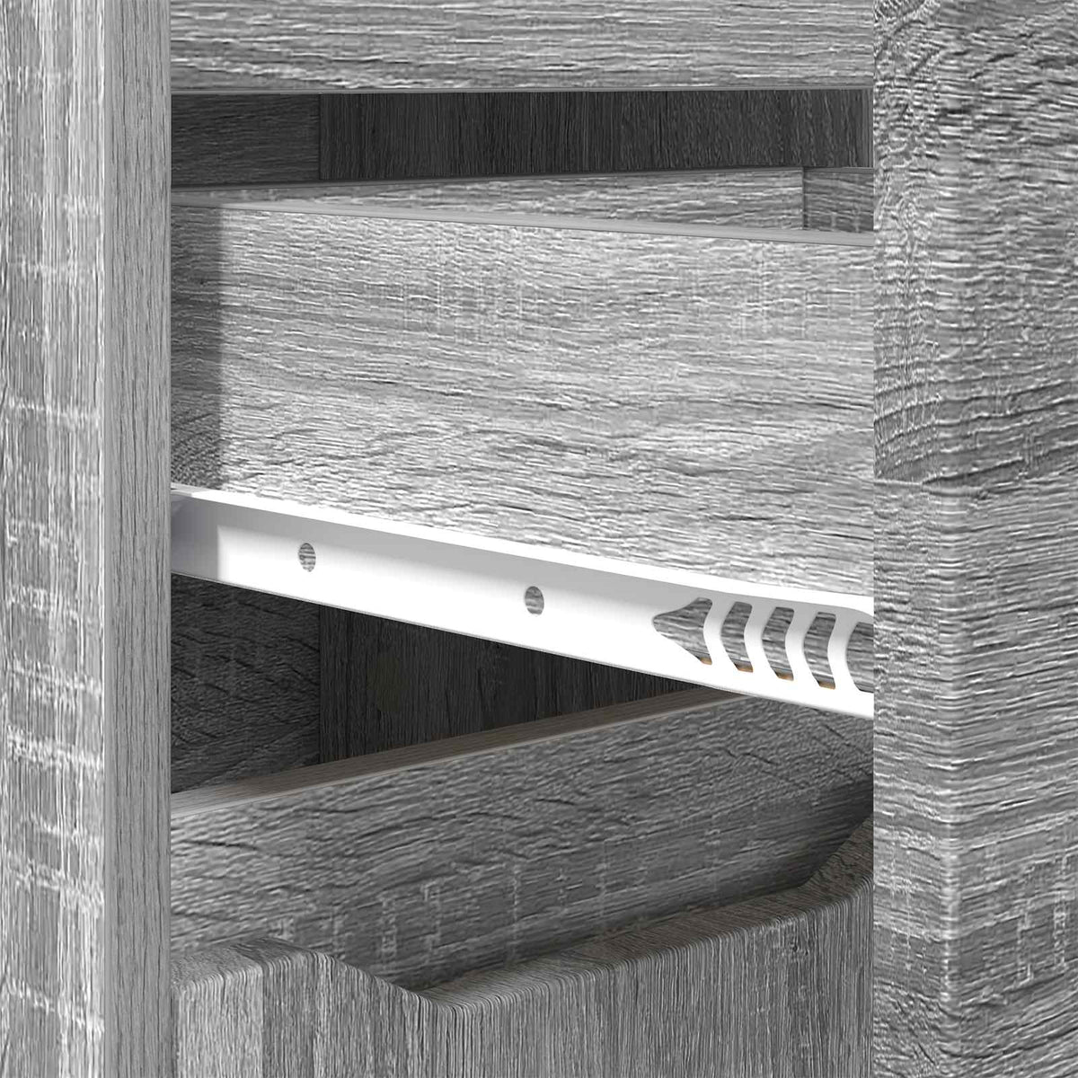 vidaXL Bathroom Cabinet Grey Sonoma 30.5 x 30 x 101 cm Engineered Wood