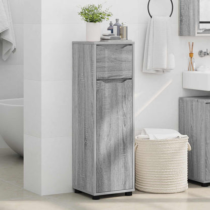 vidaXL Bathroom Cabinet Grey Sonoma 30.5 x 30 x 101 cm Engineered Wood