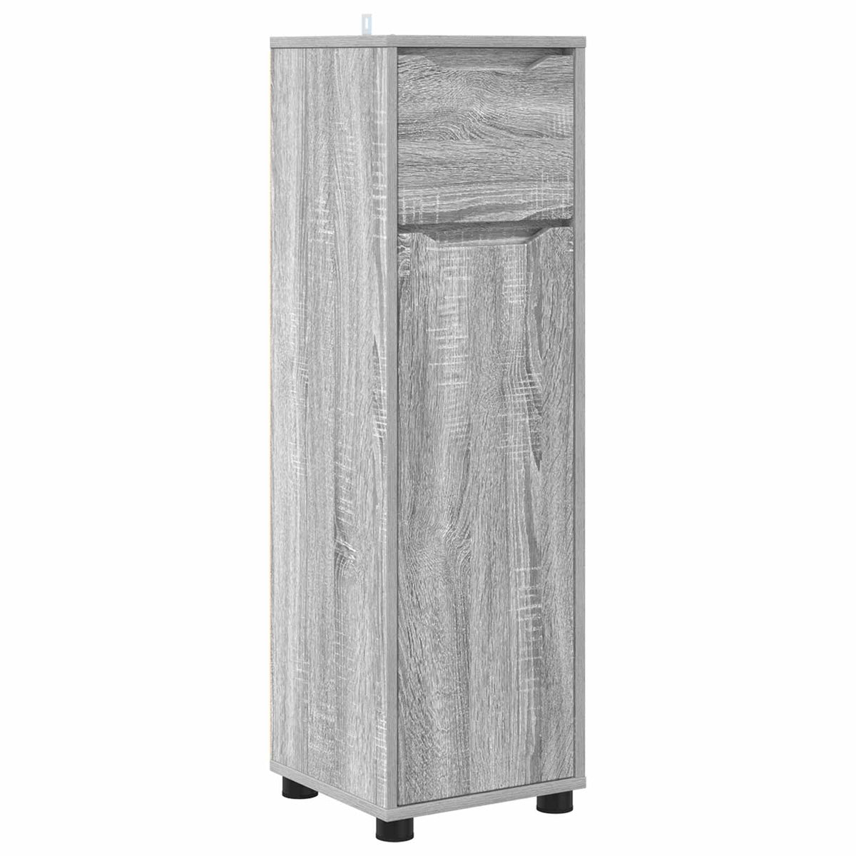 vidaXL Bathroom Cabinet Grey Sonoma 30.5 x 30 x 101 cm Engineered Wood