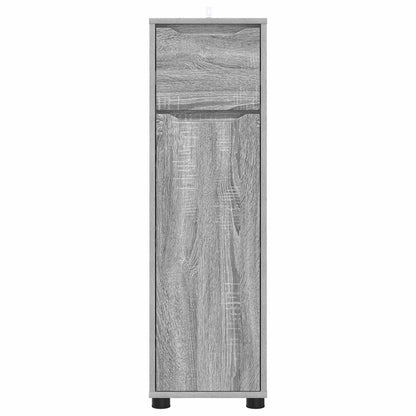 vidaXL Bathroom Cabinet Grey Sonoma 30.5 x 30 x 101 cm Engineered Wood