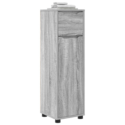 vidaXL Bathroom Cabinet Grey Sonoma 30.5 x 30 x 101 cm Engineered Wood