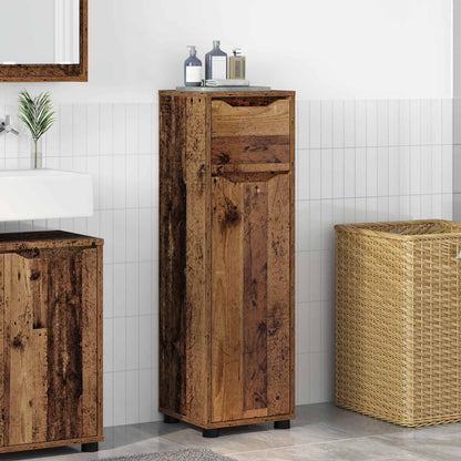 vidaXL Bathroom Cabinet Old Wood 30.5 x 30 x 101 cm Engineered Wood