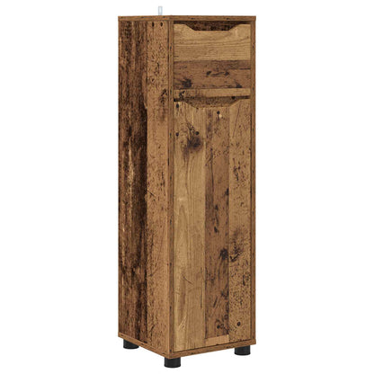 vidaXL Bathroom Cabinet Old Wood 30.5 x 30 x 101 cm Engineered Wood