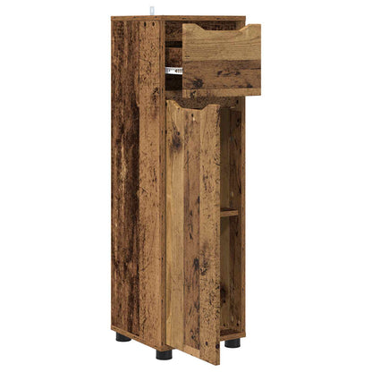 vidaXL Bathroom Cabinet Old Wood 30.5 x 30 x 101 cm Engineered Wood