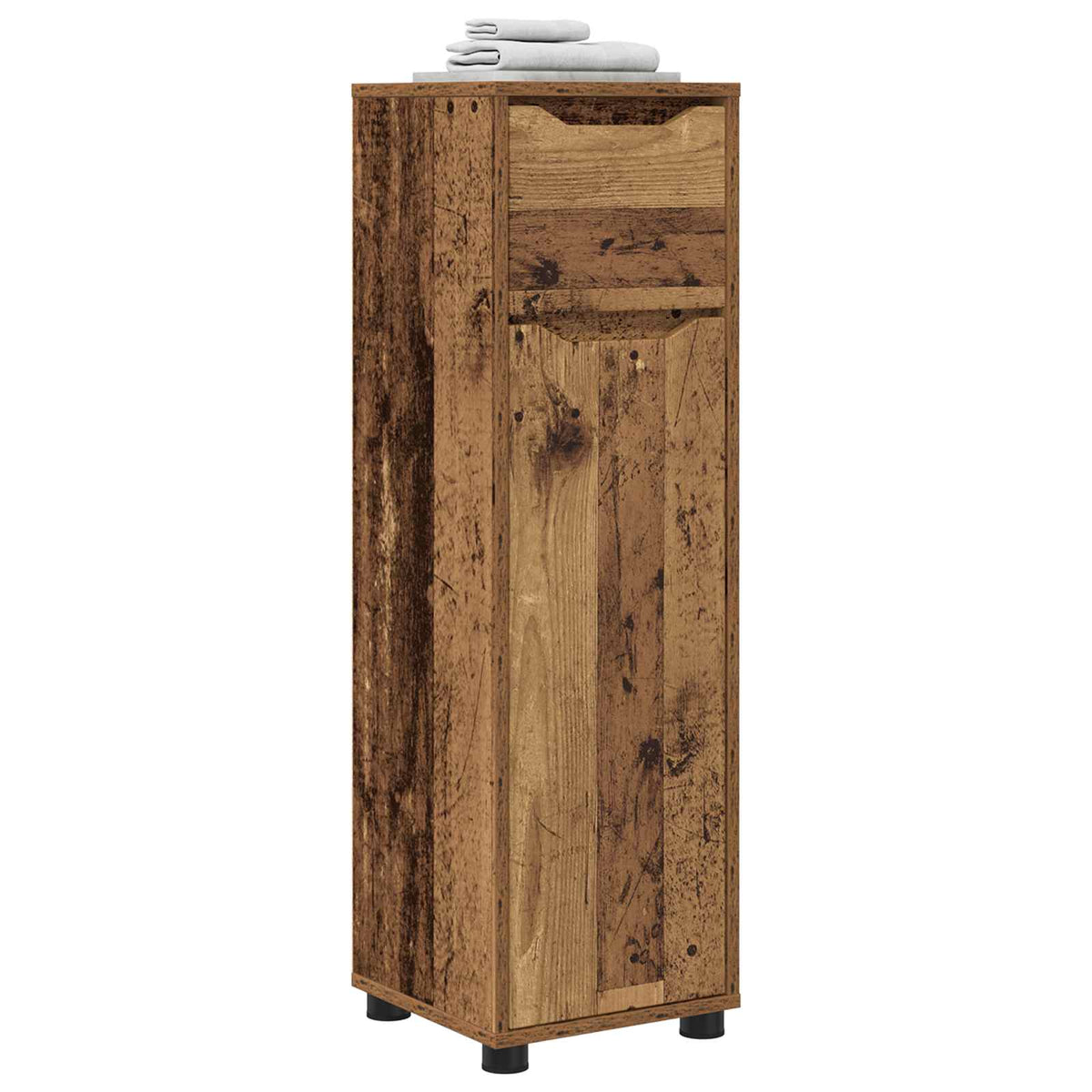 vidaXL Bathroom Cabinet Old Wood 30.5 x 30 x 101 cm Engineered Wood