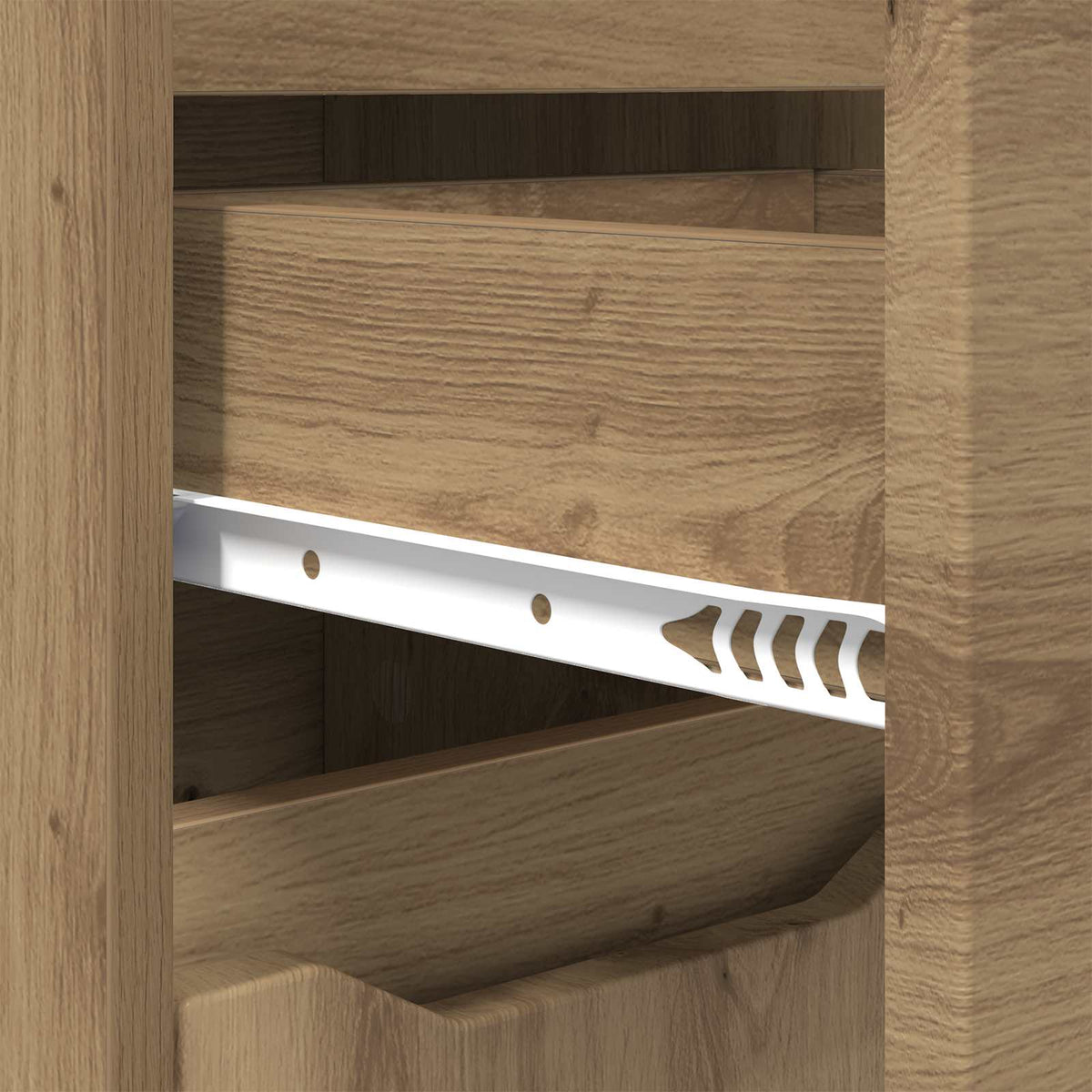vidaXL Bathroom Cabinet Artisan Oak 30.5 x 30 x 101 cm Engineered Wood