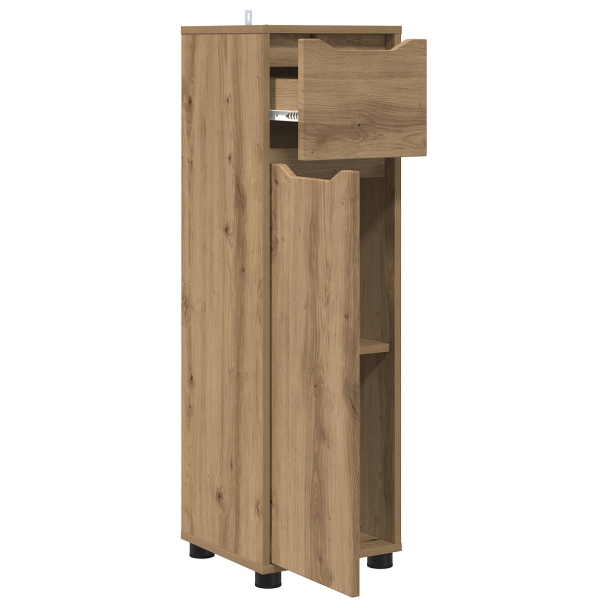 vidaXL Bathroom Cabinet Artisan Oak 30.5 x 30 x 101 cm Engineered Wood