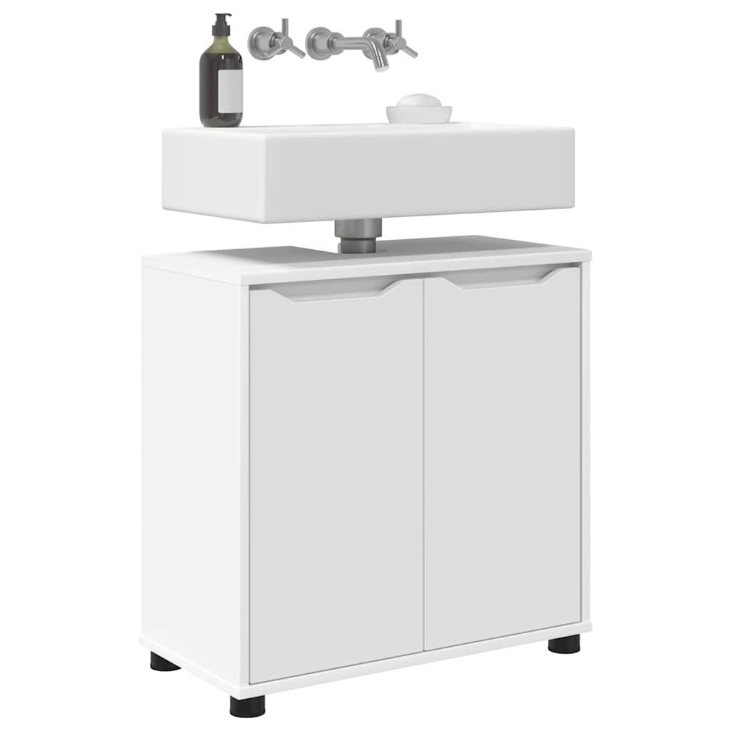 vidaXL Bathroom Basin Cabinet White 60 x 30 x 60 cm Engineered Wood