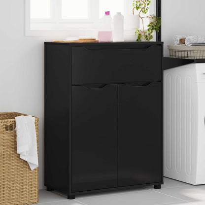 vidaXL Bathroom Cabinet Black 72.5 x 36.5 x 100 cm Engineered Wood
