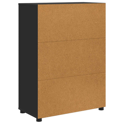 vidaXL Bathroom Cabinet Black 72.5 x 36.5 x 100 cm Engineered Wood