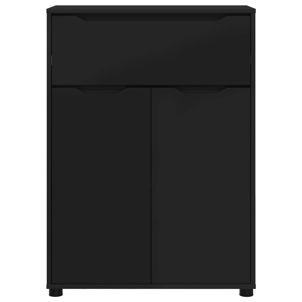 vidaXL Bathroom Cabinet Black 72.5 x 36.5 x 100 cm Engineered Wood