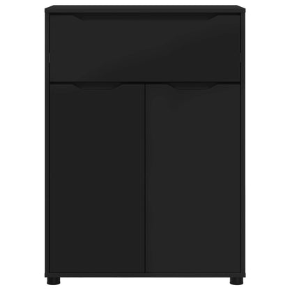 vidaXL Bathroom Cabinet Black 72.5 x 36.5 x 100 cm Engineered Wood