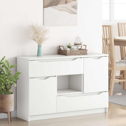 vidaXL Sideboard with Drawer White 100 x 30 x 65.6 Engineered Wood