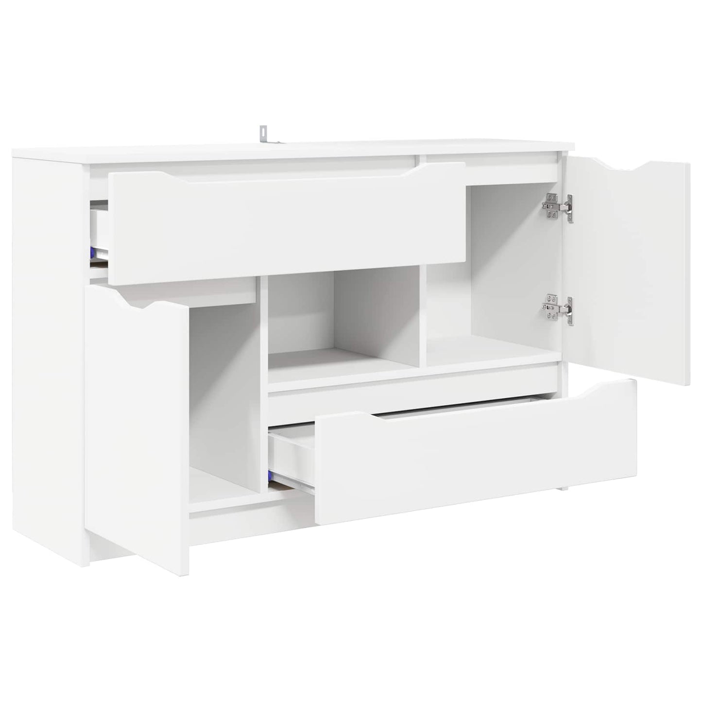 vidaXL Sideboard with Drawer White 100 x 30 x 65.6 Engineered Wood