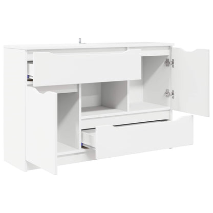 vidaXL Sideboard with Drawer White 100 x 30 x 65.6 Engineered Wood