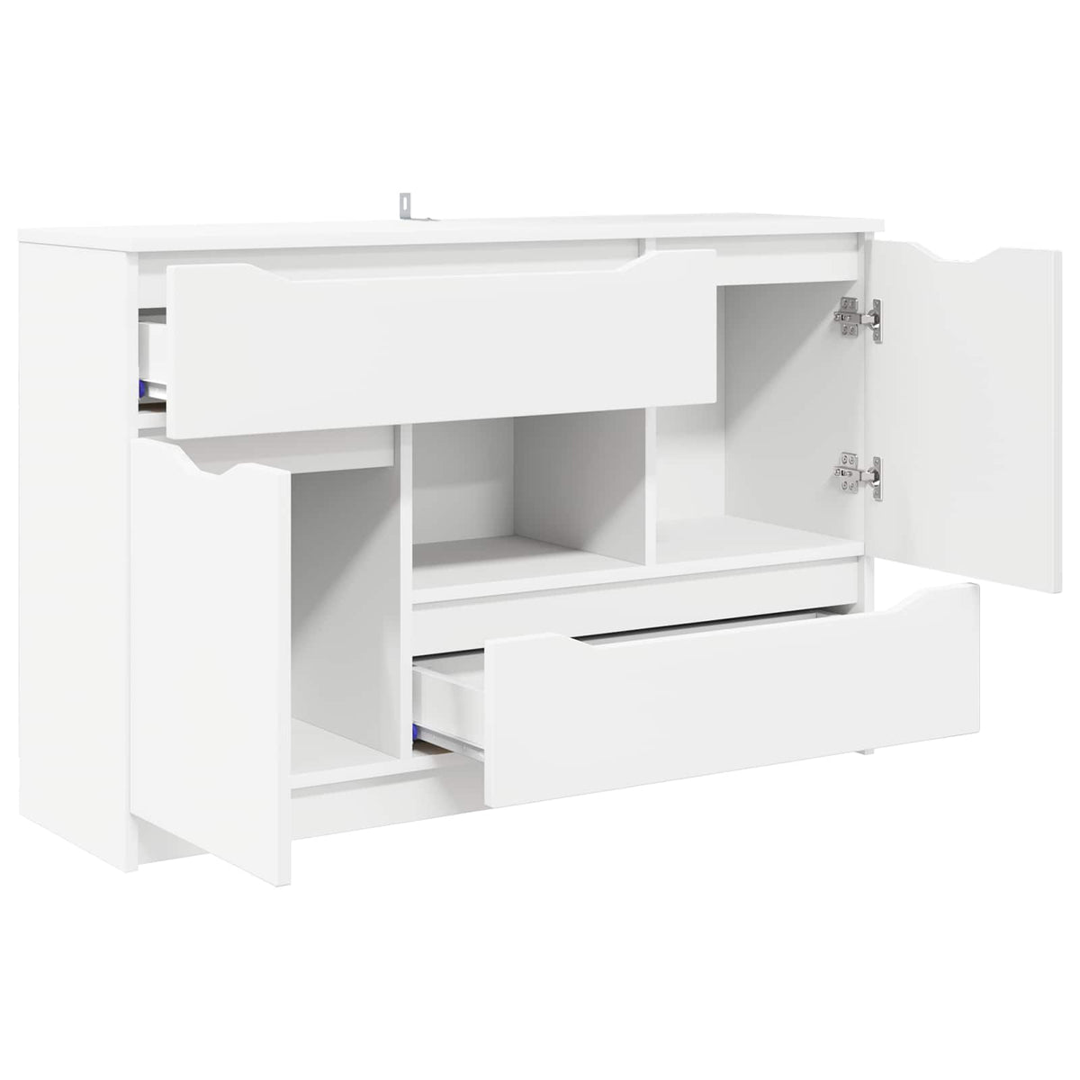 vidaXL Sideboard White 100 x 30 x 65.6 Engineered Wood