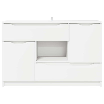 vidaXL Sideboard with Drawer White 100 x 30 x 65.6 Engineered Wood