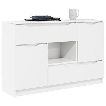 vidaXL Sideboard with Drawer White 100 x 30 x 65.6 Engineered Wood