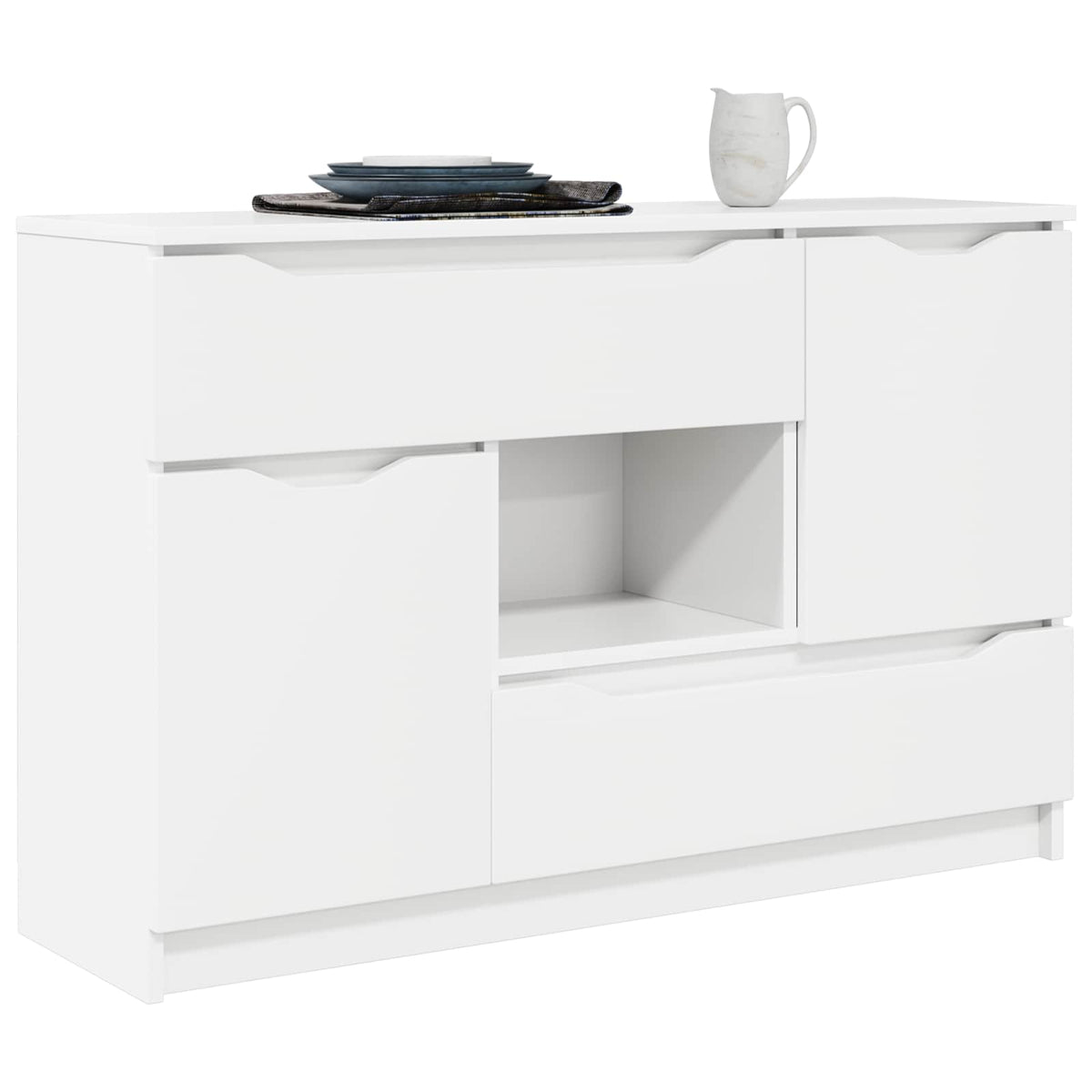 vidaXL Sideboard White 100 x 30 x 65.6 Engineered Wood
