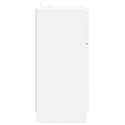 vidaXL Sideboard with Drawer White 100 x 30 x 65.6 Engineered Wood