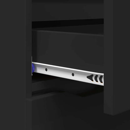 vidaXL Sideboard with Drawer Black 100 x 30 x 65.6 Engineered Wood