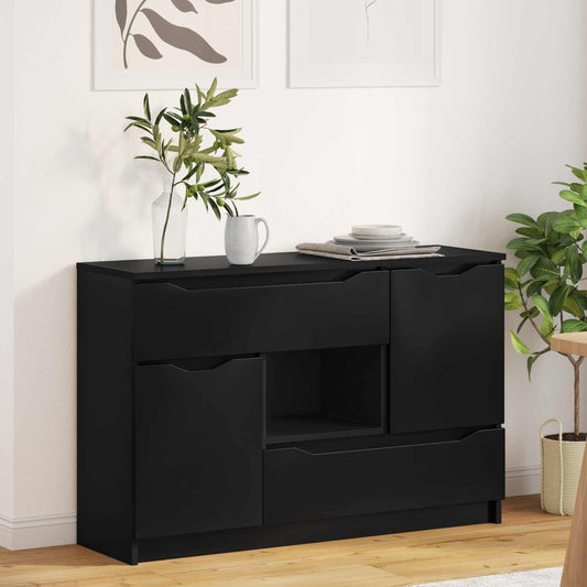 vidaXL Sideboard Black 100 x 30 x 65.6 Engineered Wood
