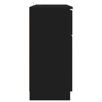 vidaXL Sideboard Black 100 x 30 x 65.6 Engineered Wood