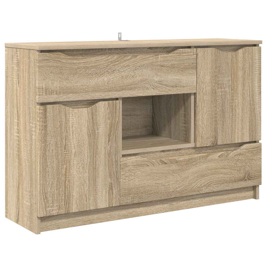 vidaXL Sideboard Sonoma Oak 100 x 30 x 65.6 Engineered Wood