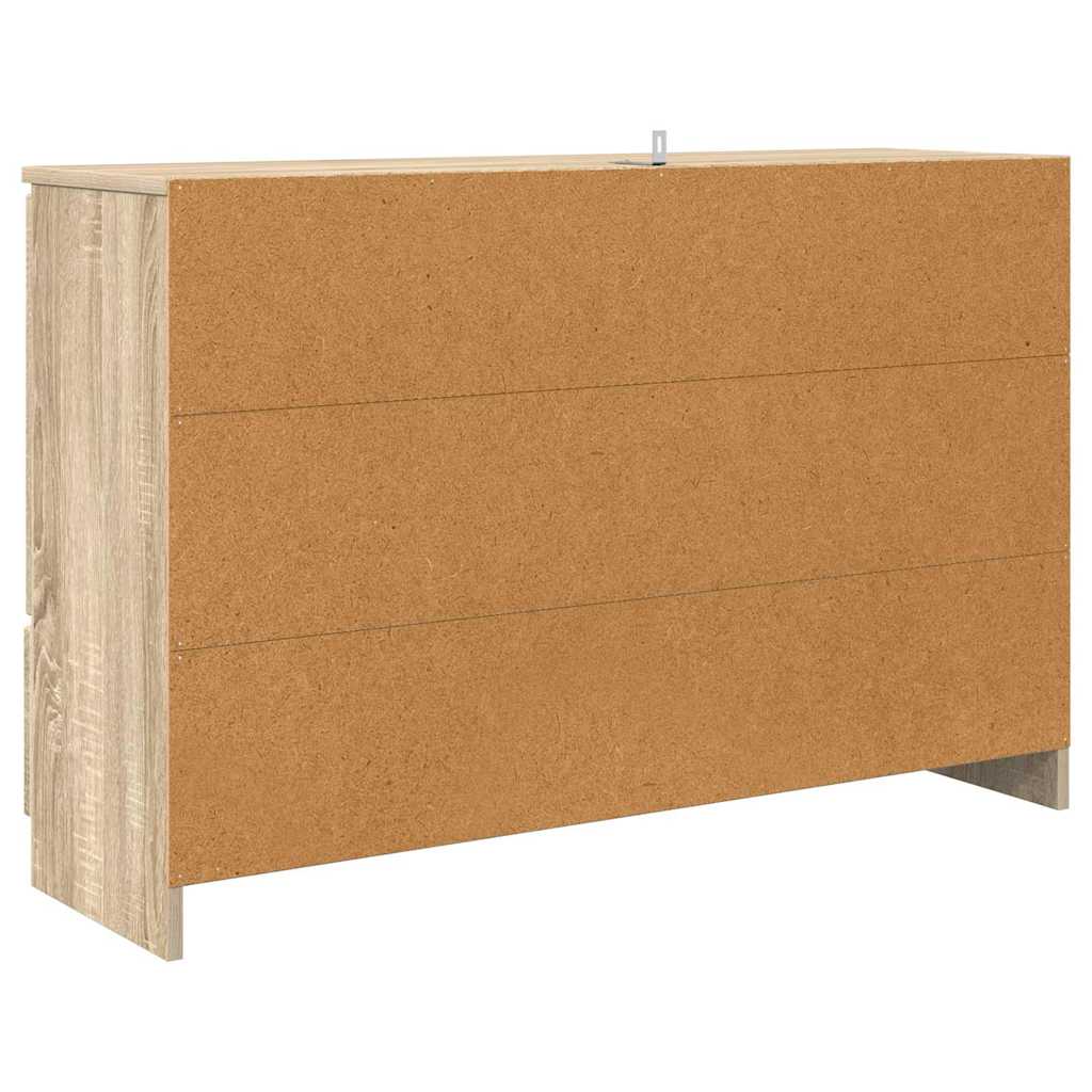 vidaXL Sideboard Sonoma Oak 100 x 30 x 65.6 Engineered Wood