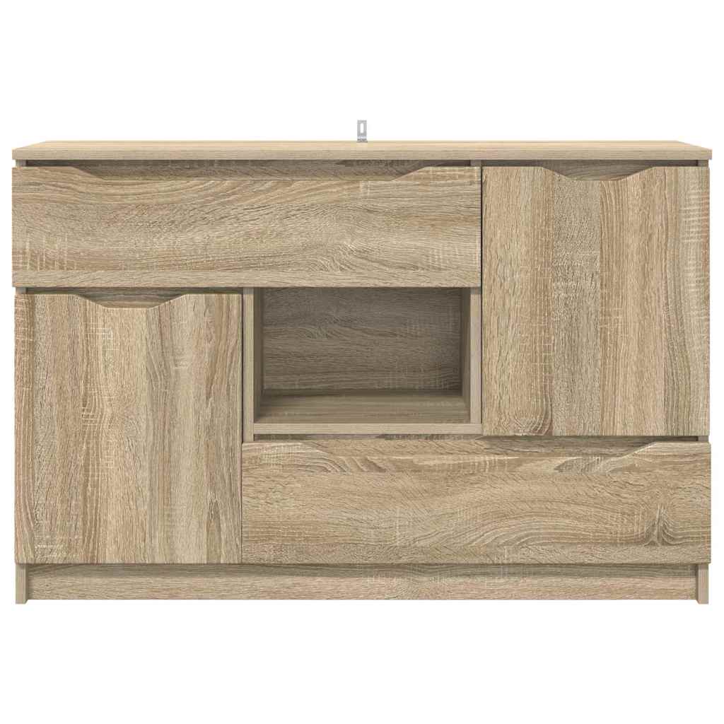 vidaXL Sideboard Sonoma Oak 100 x 30 x 65.6 Engineered Wood
