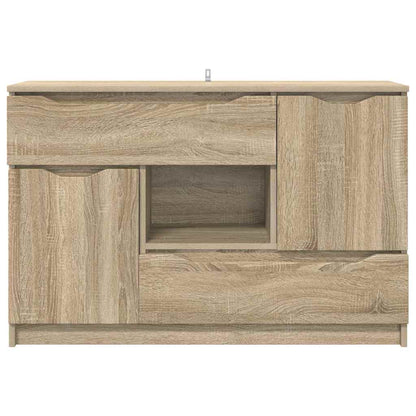vidaXL Sideboard Sonoma Oak 100 x 30 x 65.6 Engineered Wood