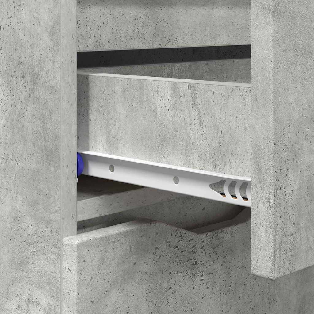 vidaXL Sideboard Concrete Grey 100 x 30 x 65.6 Engineered Wood