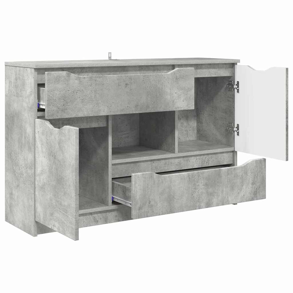 vidaXL Sideboard Concrete Grey 100 x 30 x 65.6 Engineered Wood