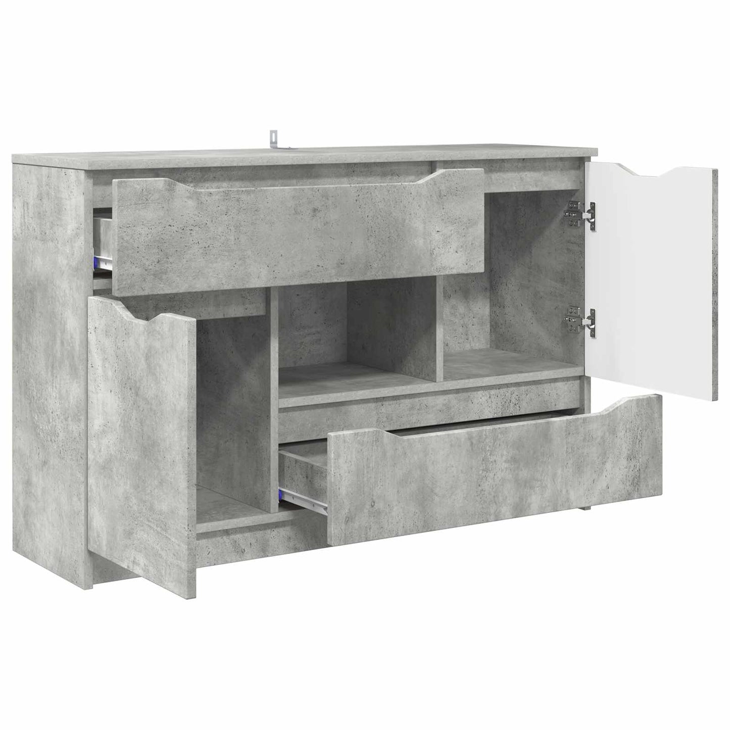 vidaXL Sideboard Concrete Grey 100 x 30 x 65.6 Engineered Wood