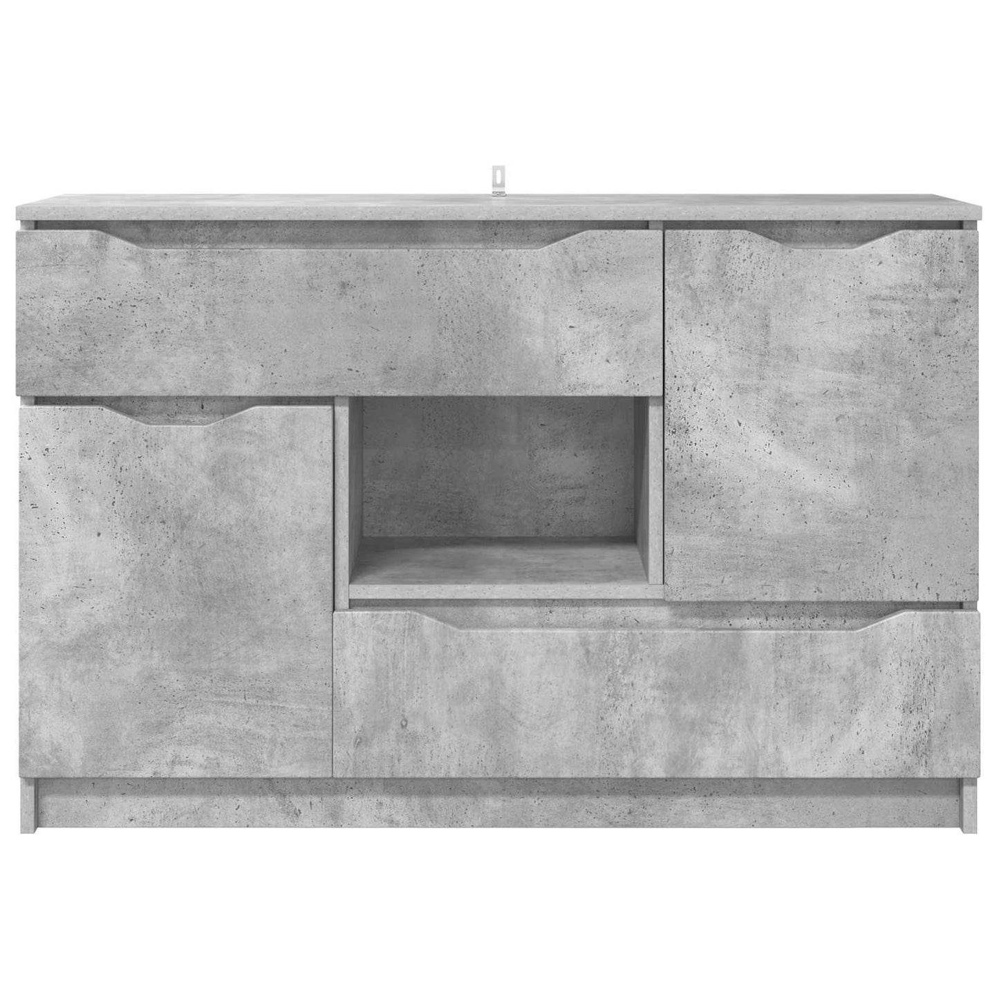 vidaXL Sideboard Concrete Grey 100 x 30 x 65.6 Engineered Wood