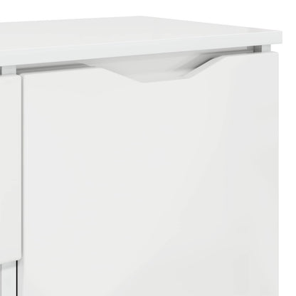 vidaXL Sideboard High Gloss White 100 x 30 x 65.6 Engineered Wood