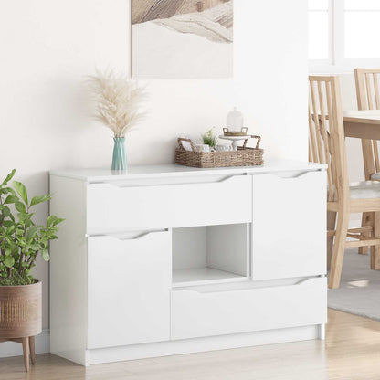 vidaXL Sideboard High Gloss White 100 x 30 x 65.6 Engineered Wood