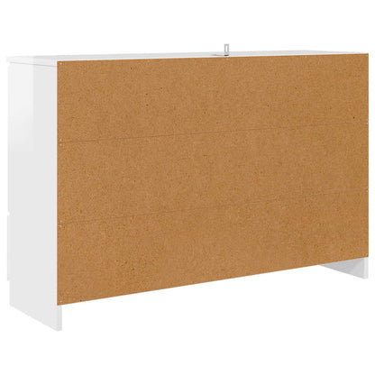 vidaXL Sideboard High Gloss White 100 x 30 x 65.6 Engineered Wood