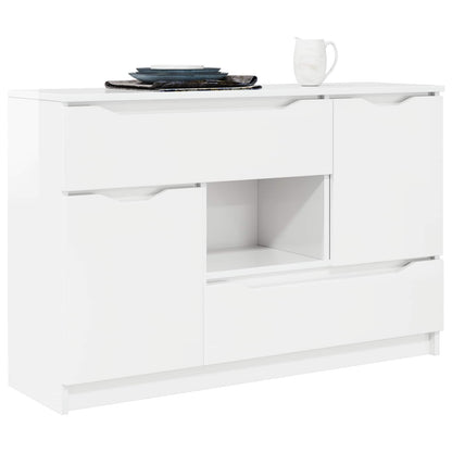 vidaXL Sideboard High Gloss White 100 x 30 x 65.6 Engineered Wood