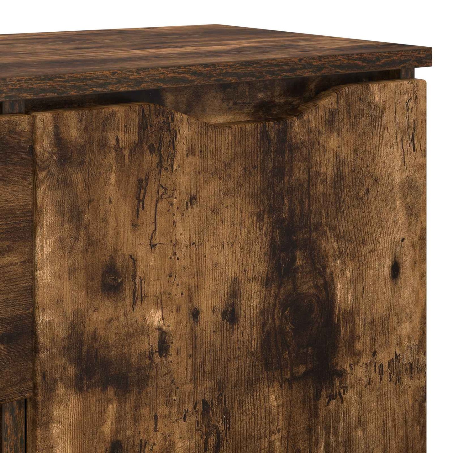 vidaXL Sideboard Smoked Oak 100 x 30 x 65.6 Engineered Wood