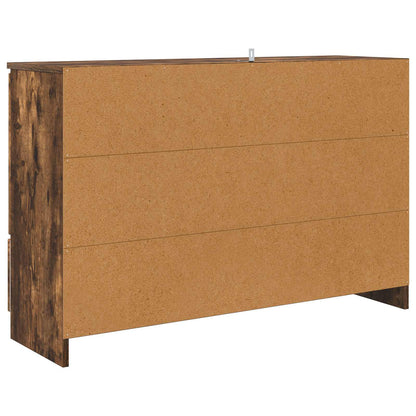 vidaXL Sideboard Smoked Oak 100 x 30 x 65.6 Engineered Wood