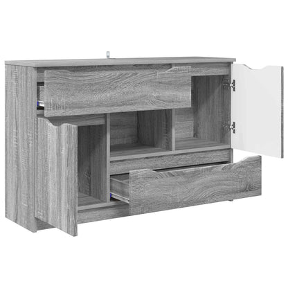 vidaXL Sideboard Grey Sonoma 100 x 30 x 65.6 Engineered Wood