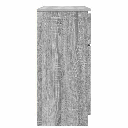vidaXL Sideboard Grey Sonoma 100 x 30 x 65.6 Engineered Wood