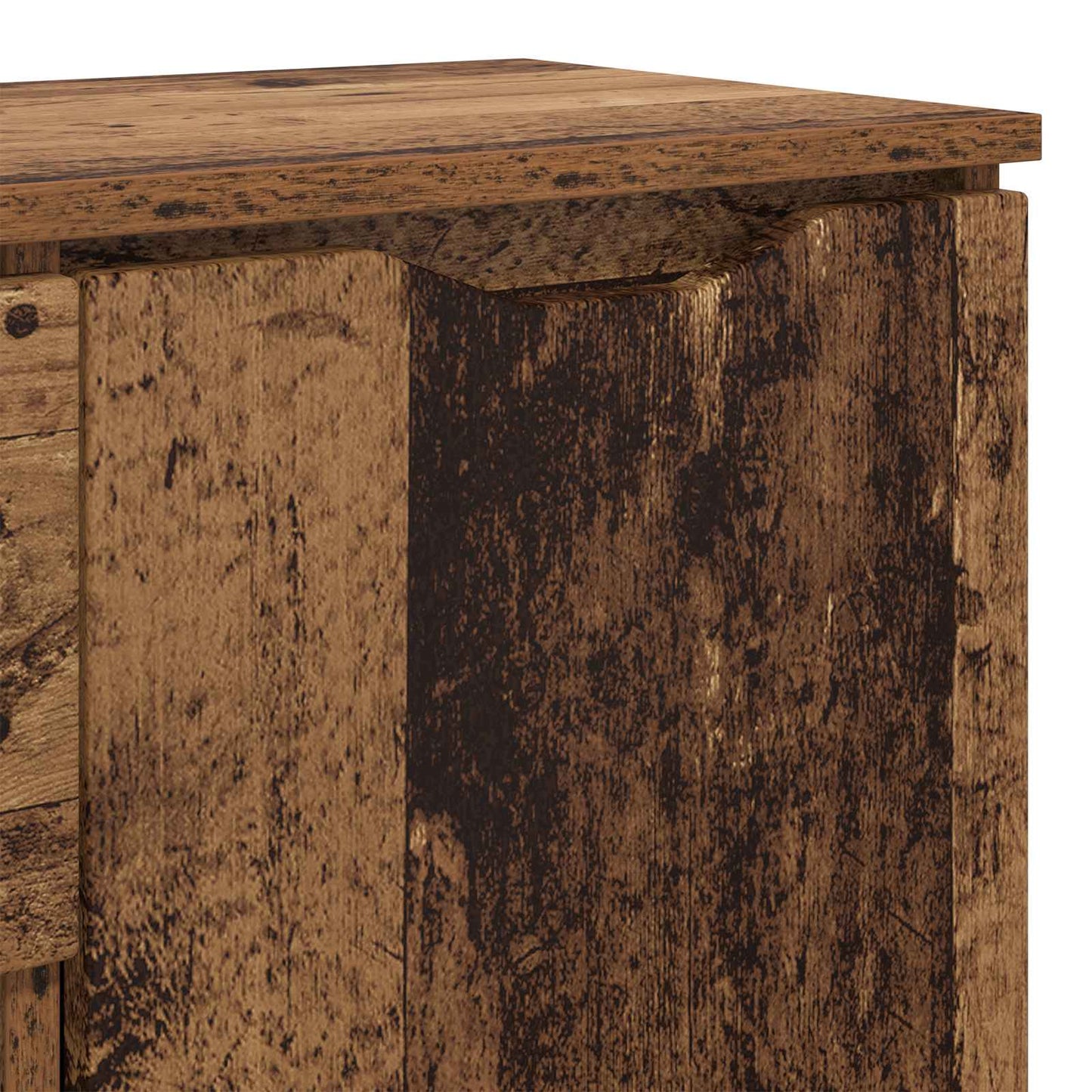 vidaXL Sideboard with Drawer Old Wood 100 x 30 x 65.6 Engineered Wood