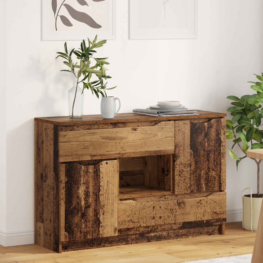 vidaXL Sideboard with Drawer Old Wood 100 x 30 x 65.6 Engineered Wood